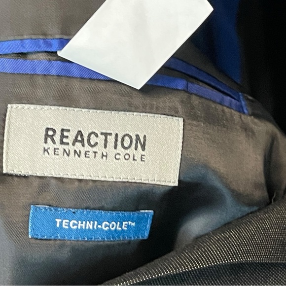 Kenneth Cole Sports Coat 2 Button Charcoal Size 46L - Picture 7 of 9